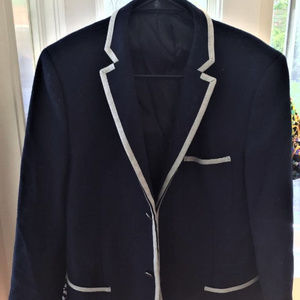 Topman baby blue and grey blazer